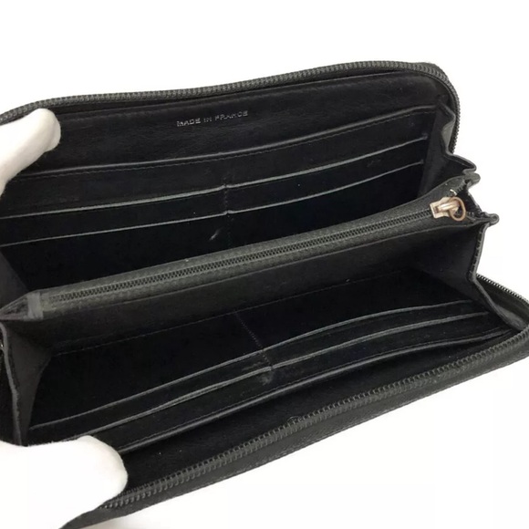 CHANEL CC Logo Caviar Skin Zip Around Long Wallet - Picture 4 of 8